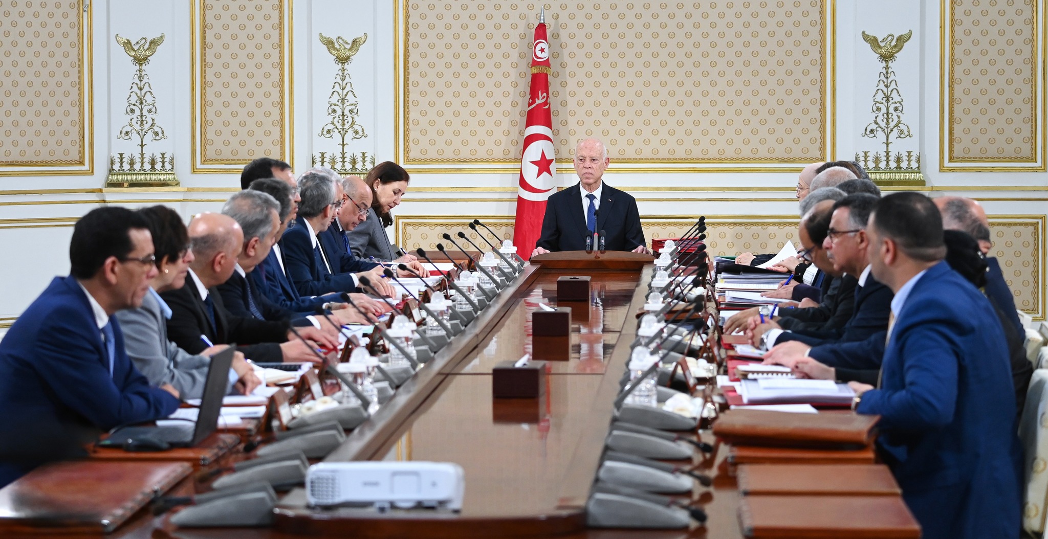 إشراف رئيس الجمهورية قيس سعيّد على اجتماع مجلس الوزراء