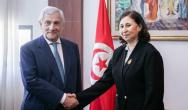 رئيسة الحكومة تستقبل نائب رئيس مجلس الوزراء ووزير الشؤون الخارجيّة والتعاون الدولي الإيطالي