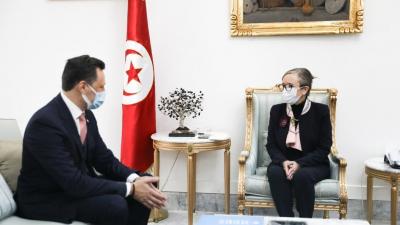 رئيسة الحكومة تتحادث مع المنسق المقيم للأمم المتحدة بتونس