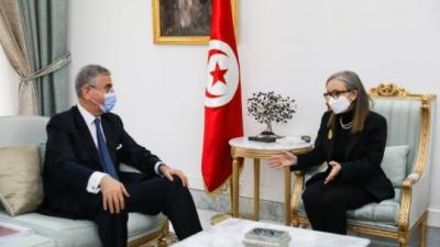 استقبلت رئيسة الحكومة السيدة نجلاء بودن رمضان صباح اليوم الثلاثاء 15 فيفري 2022 بقصر الحكومة بالقصبة وفدا رفيع المستوى عن البنك الدولي يتقدمهم نائب رئيس البنك الدولي لمنطقة الشرق الأوسط وشمال إفريقيا السيد فريد بلحاج.