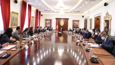 أشرفت رئيسة الحكومة السيدة نجلاء بودن رمضان صباح اليوم الخميس 10 مارس 2022 على اجتماع مجلس الوزراء بقصر الحكومة بالقصبة.