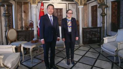 رئيسة الحكومة تلتقي النائب البرلماني لوزير الشؤون الخارجية الياباني 