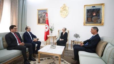 Les président et vice-président de l'ISIE reçus par la cheffe du gouvernement