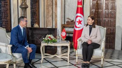  رئيسة الحكومة تستقبل وزير الاستثمار والتجارة الخارجية المصري